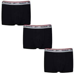 Reebok Men's Ovett Boxer Shorts, Black, S (3er Pack) von Reebok