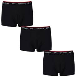 Reebok Men's Redgrave Boxer Shorts, Black, Small (3er Pack) von Reebok