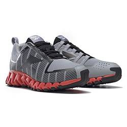 Reebok Mens ZigWild TR 6 Sneaker, Pure Grey 4/Core Black/Dynamic Red, 10.5 US von Reebok
