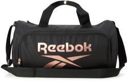 Reebok Seesack - Perth Sports Gym Bag - Leichtes Handgepäck Wochenende Übernachtung Gepäck für Reisen, Strand, Yoga, Schwarz/Rotgold, Einheitsgröße von Reebok