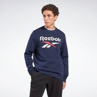 Reebok Sweatshirt REEBOK IDENTITY FLEECE STACKED LOGO CREW SWEATSHIRT von Reebok