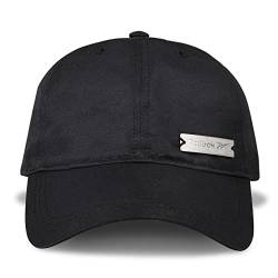 Reebok Unisex-Erwachsene Active Metal Badge Cap mit verstellbarem Riemen für Damen und Herren (Einheitsgröße) Flache Frontplatte, Foundation-Schwarz, One Size von Reebok