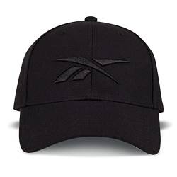 Reebok Unisex-Erwachsene Classic Ballcap mit verstellbarem Snapback für Damen und Herren (Einheitsgröße) Vector Baseball Cap, Schwarz, One Size von Reebok