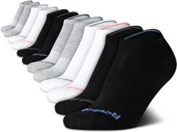 Reebok Women?s Athletic Socks ? Performance Low Cut Socks (12 Pack), Size 4-10, Black/White/Grey von Reebok