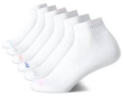 Reebok Women's Socks - 6 Pack Athletic Mini Crew Socks, Size Shoe Size: 4-10, White von Reebok