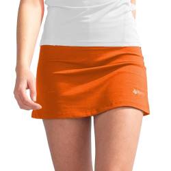 Reece Sportrock - Fundamental Skort Ladies - Sportrock für Hockey und Tennis - Rock mit Hose Drunter - mit Taschen und Atmungsaktivem Material - Outdoor Rock Damen - Orange - Größe L von Reece