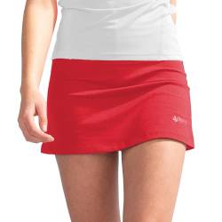 Reece Sportrock - Fundamental Skort Ladies - Sportrock für Hockey und Tennis - Rock mit Hose Drunter - mit Taschen und Atmungsaktivem Material - Outdoor Rock Damen - Rot - Größe L von Reece