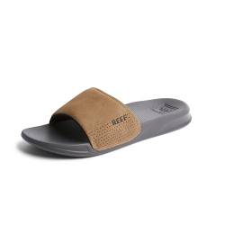 Reef Herren ONE Slide Schiebe-Sandalen, Grey/TAN, 43 EU von Reef