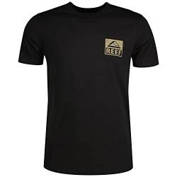 Reef Kurzärmliges Herren-T-Shirt im Used-Look, Kaviar (Wellie), Mittel von Reef