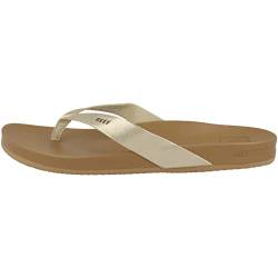 Reef Womens Cushion Bounce Court Fashion casual Flip-Flop, TAN/Champagne, 4 UK von Reef