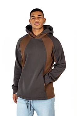 Reell Double Hoodie Raven Grey/Soil Brown XL von Reell