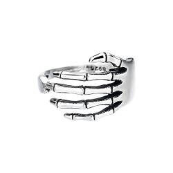 Reepetty Persönlichkeitsring Einfaches und raffiniertes Design, geeignet für alle Gelegenheiten Damen Echtschmuck Ring Edelstahl (Silver-c, One Size) von Reepetty