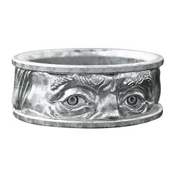 Ringelshirts Gaze Ring Geprägte Augen, die heiße kreative Ringschmucksachen, gravierte personalisierte Augen, amerikanische europäische und doppelte Fingerringe Extensions Ringe (Silver, 12) von Reepetty