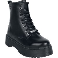 Refresh - Gothic Boot - Mat Boots - EU36 bis EU41 - für Damen - Größe EU37 - schwarz von Refresh