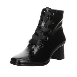 Regarde Le Ciel Damen Stiefeletten Schuhe Ines Schnürstiefelette Lackleder Elegant Freizeit uni von Regarde le Ciel