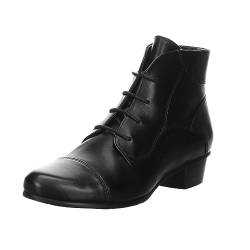 Regarde Le Ciel Damen Stiefeletten Schuhe Stefany Schnürstiefelette Glattleder Elegant Freizeit uni Stefanie Stiefelette schwarz Damen von Regarde le Ciel