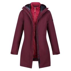 Regatta Damen 3in1 Regenjacke Denbury IV burgund weinrot/rot - 12 von Regatta