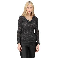 Regatta Damen Frayda T-Shirt, Black Storm Grey Animal, 34 von Regatta