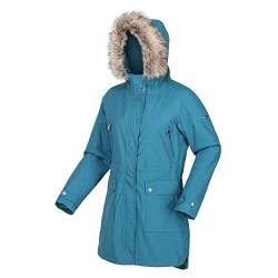 Regatta Damen Sabinka Parka Pelzbesatz, wasserabweisend und hoch isoliert wasserdichte Jacke, Libelle, 40 von Regatta