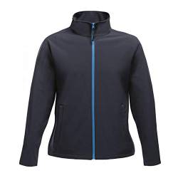 Regatta Damen Softshell-Jacke Ablaze, bedruckbar (40 DE) (Marineblau/Mittelblau) von Regatta