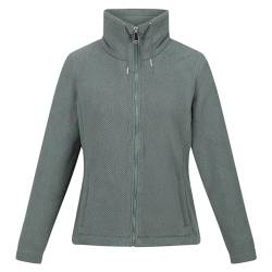 Regatta Damen Women's Kizmitt Full Zip Jumper Jacket Fleecejacke, DkFrstGrnFlu, 40 von Regatta