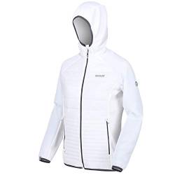 Regatta Damen Womens Andreson V Stretch Side Panels Insulated Easily Compressible Lightweight Hooded Softshell Jacket Jacke, weiß/weiß, 36 von Regatta