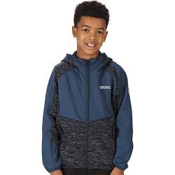 Regatta Dissolver Vi Jaspeada Fleece-Sweatshirt mit Reißverschluss für Jungen und Mädchen, Marineblau, Cowboy Mondlicht, 11-12 Jahre von Regatta