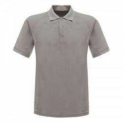 Regatta Hardwear Herren Coolweave Kurzarm Polo Shirt (3XL) (Silber grau ) von Regatta