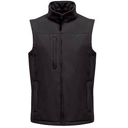 Regatta Herren Flux Softshell-Bodywarmer / Softshell-Weste, ärmellos, wasserabweisend (M) (Schwarz) von Regatta