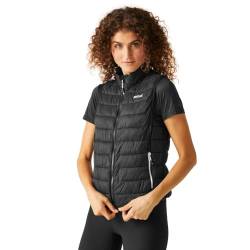 Regatta Hillpack Steppweste | Bodywarmer für Damen, leicht und Packbar, Farbe:Schwarz, Größe:38 von Regatta