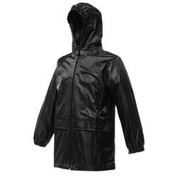 Regatta Regenjacke für Kinder, wasserfest, Stormbreak-Jacke, verschweißte Nähte Gr. 15-16 Jahre (86 cm), schwarz von Regatta