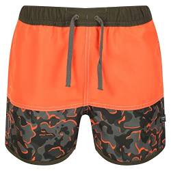 Regatta Unisex Sergio Swim Trunks, Magma/Grape Leaf Camo/Grape Leaf, 15 Years von Regatta