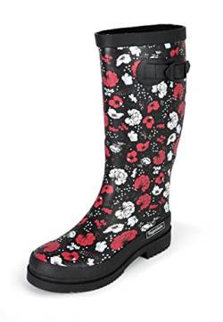 Regenliebe Damen Gummistiefel Blossom Night High Langschaft, Größe:40 EU von Regenliebe