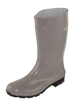 Regenliebe Damen Gummistiefel de Störtregen Regenstiefel Langschaft, Farbe:silbergrau, Größe:39 EU von Regenliebe