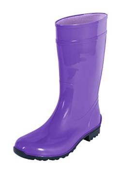 Regenliebe Damen Gummistiefel de Störtregen Regenstiefel Langschaft, Farbe:violett, Größe:38 EU von Regenliebe