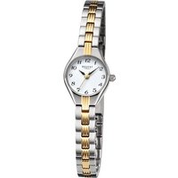 Regent Quarzuhr Regent Damen Armbanduhr Analog, Damen Armbanduhr rund, extra groß (ca. 18,5mm), Metallarmband von Regent