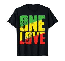 One Love Jamaica Bekleidung Rasta Reggae Music Caribbean Pride T-Shirt von Reggae Rasta Roots
