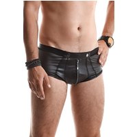 Herren Shorts mit Wetlook-Effekt und Reißverschluss von Regnes Fetish Planet von Regnes Fetish Planet