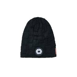 Rehomy Beanie Mütze mit LED-Licht UBS Wiederaufladbare Winter Strickmütze LED Mütze mit Taschenlampe für Radfahren Joggen, Schwarz , One size von Rehomy