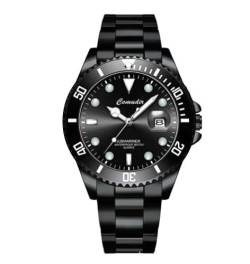 Rehomy Business-Uhren für Herren, Chronograph, wasserdicht, luxuriös, Geschenk, für Freund, Schwarz , Armband von Rehomy