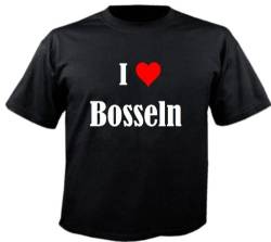 Damen T-Shirt I Love Bosseln Größe XL Farbe Schwarz Druck Weiss von Reifen-Markt