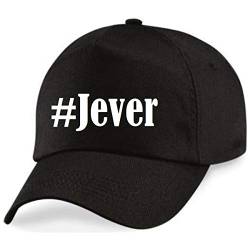 Reifen-Markt Base Cap Hashtag #Jever Größe Uni Farbe Schwarz Druck Weiss von Reifen-Markt