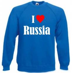 Reifen-Markt Sweatshirt Damen I Love Russia Größe L Farbe Blau Druck Weiss von Reifen-Markt