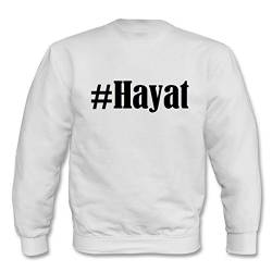 Reifen-Markt Sweatshirt #Hayat Größe M Farbe Weiss Druck Schwarz von Reifen-Markt