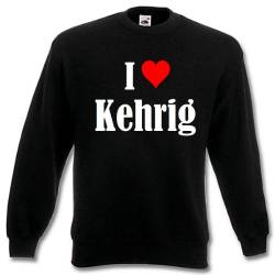 Reifen-Markt Sweatshirt I Love Kehrig Größe 2XL Farbe Schwarz Druck Weiss von Reifen-Markt