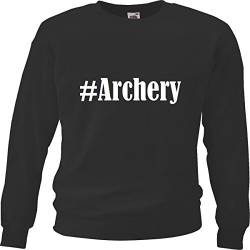 Reifen-Markt Sweatshirt Kinder #Archery Größe 128 Farbe Schwarz Druck Weiss von Reifen-Markt