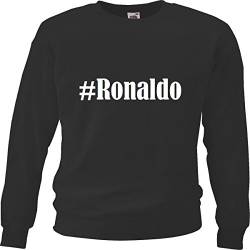 Reifen-Markt Sweatshirt Kinder #Ronaldo Größe 128 Farbe Schwarz Druck Weiss von Reifen-Markt