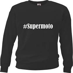 Reifen-Markt Sweatshirt Kinder #Supermoto Größe 164 Farbe Schwarz Druck Weiss von Reifen-Markt