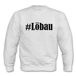 Reifen-Markt Sweatshirt #Löbau Größe L Farbe Weiss Druck Schwarz von Reifen-Markt