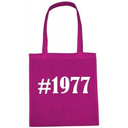 Reifen-Markt Tasche #1977 Größe 38x42 Farbe Pink Druck Weiss von Reifen-Markt